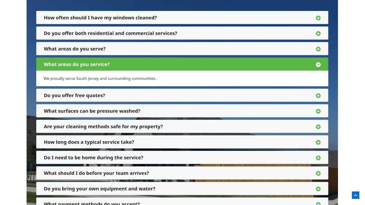 FAQ The next line showing South Jersey