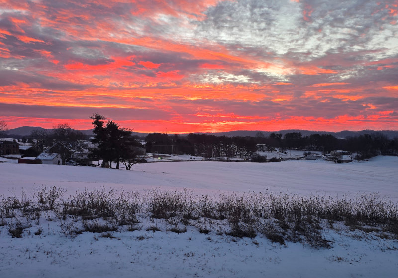 Sunrise in Riner Virgina